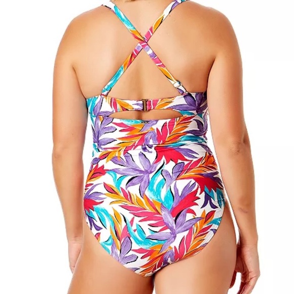 NWT Anne Cole
Women's Tropical-Print One-Piece Swimsuit size 8 - Picture 2 of 3